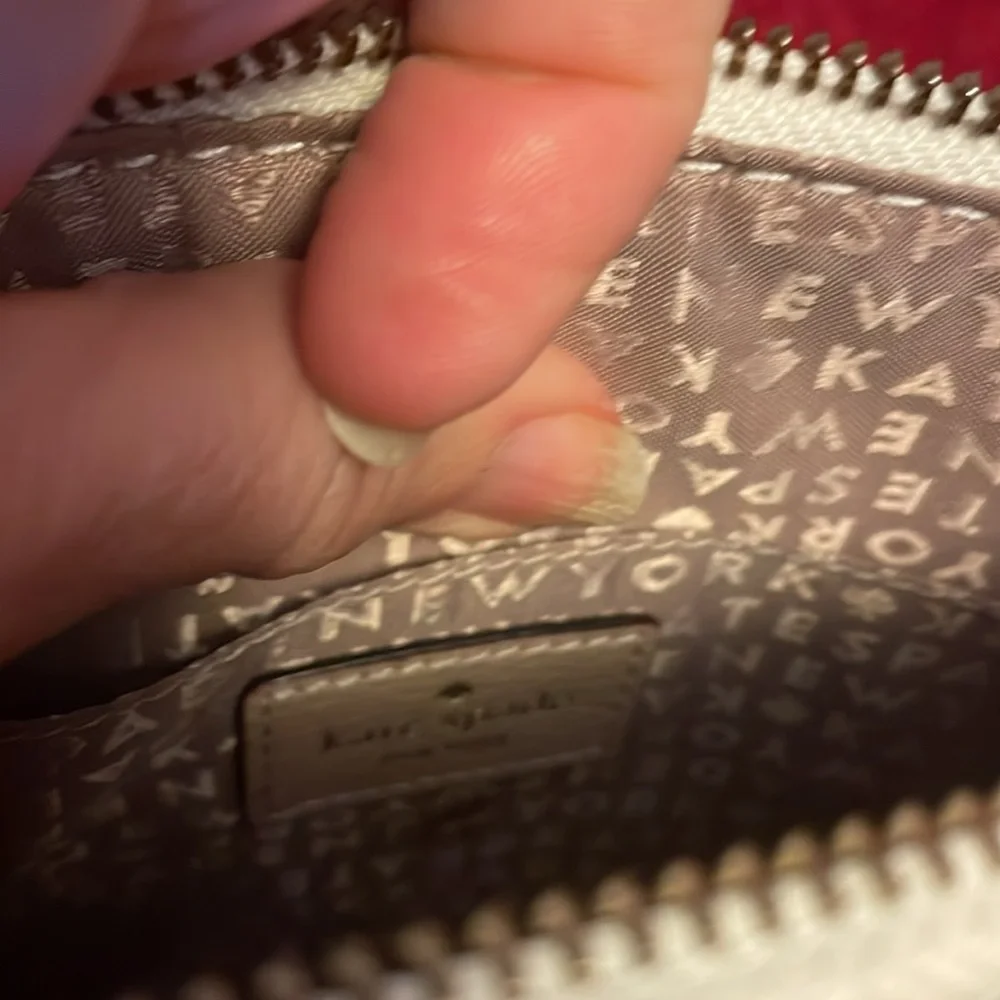 KATE SPADE GROVE STREET MILLIE LEATHER CROSSBODY TAN AND CREAM